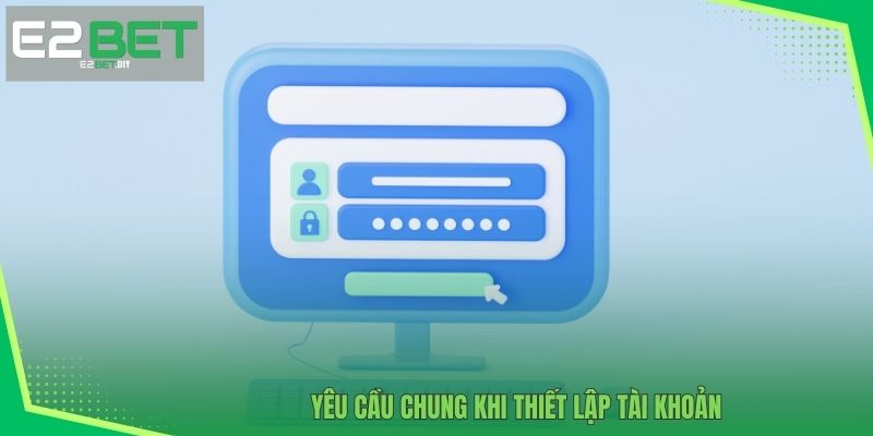 Yêu cầu chung cho việc tạo tài khoản 